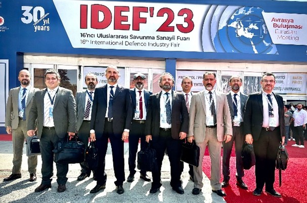 The IDEF 2023 International Defense Industry Fair held at the Istanbul Tuyap Fair Center between July 25-28, 2023.